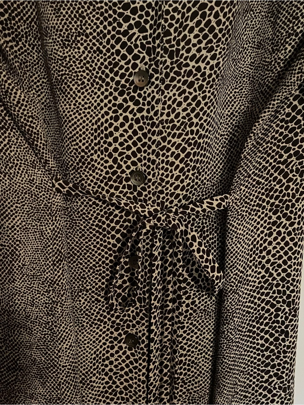 Liz Claiborne/Crazy Horse Animal/Brown Printed SS Women’s  Maxi Dress size 12 L